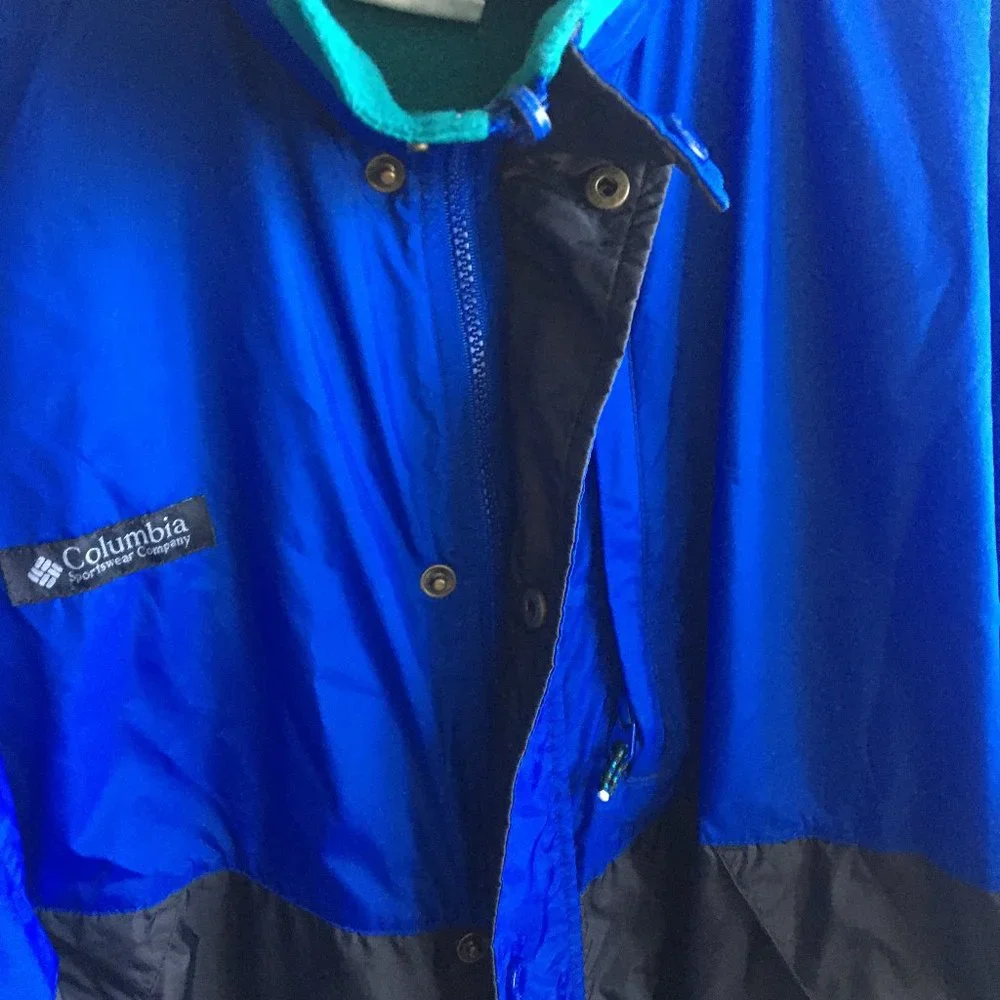 Columbia Men's Skidaddle Waterproof Winter Full Zip Blue and Black Jacket XL - Picture 10 of 13